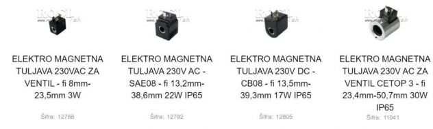 BOBINE ELETTROMAGNETICHE 230V