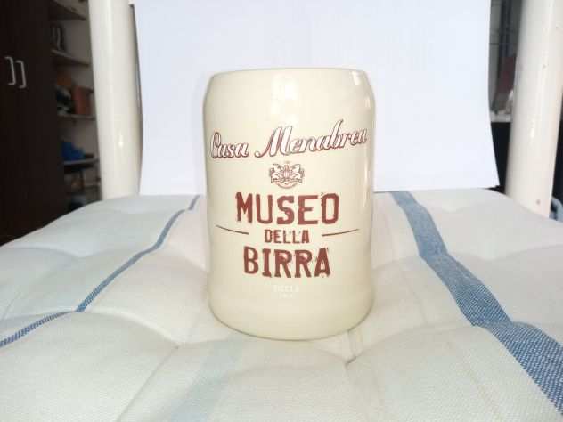 Boccale ceramica Casa Menabrea Museo della Birra