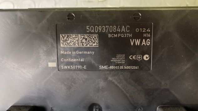 Body computer Audi A3 8V 1.6 TDI del 2015 (5Q0937084AC)