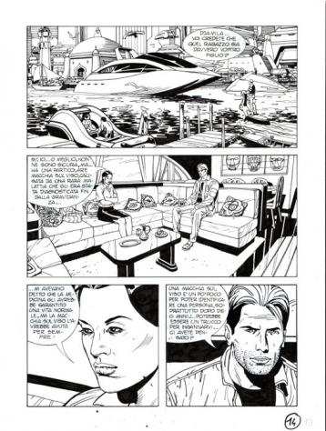 Bonazzi, Germano - 3 Original page - Nathan Never 232 - quotPoteri mentaliquot - 2010