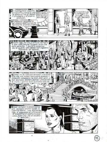 Bonazzi, Germano - 3 Original page - Nathan Never 232 - quotPoteri mentaliquot - 2010