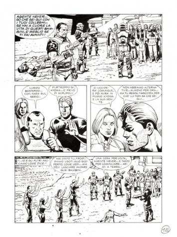 Bonazzi, Germano - 3 Original page - Nathan Never Gigante 6 - quotLa grande minacciaquot - 2001