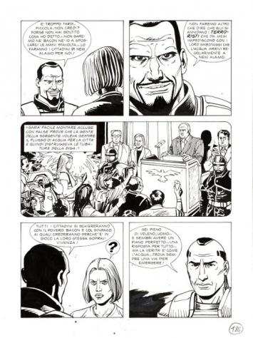 Bonazzi, Germano - 3 Original page - Nathan Never Gigante 6 - quotLa grande minacciaquot - 2001