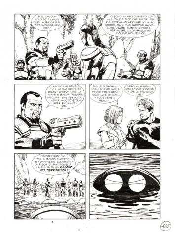 Bonazzi, Germano - 3 Original page - Nathan Never Gigante 6 - quotLa grande minacciaquot - 2001