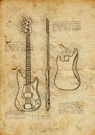Boriani - Fender Precision bass, Da Vinci Series - limited edition 45