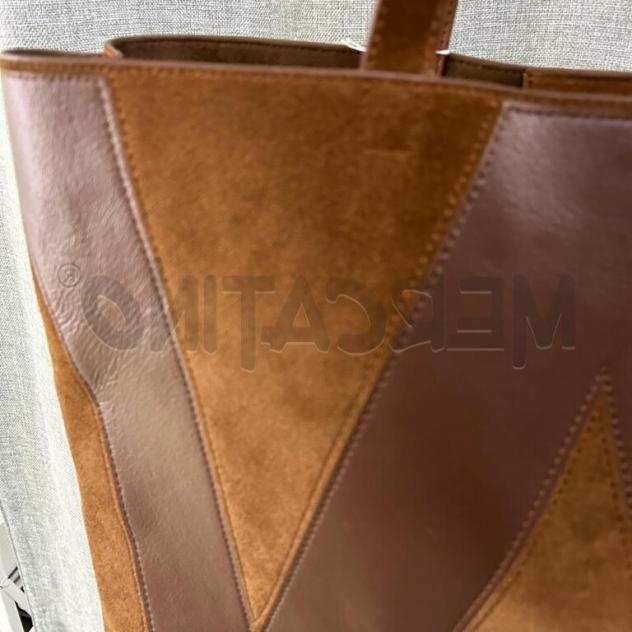 Borsa donna max mara marrone scomasciata