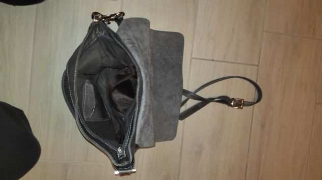 borsa in pelle a Tracolla grigia Forpen unisex