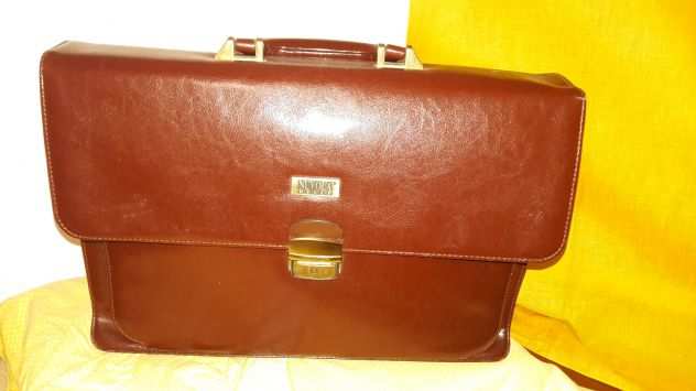 Borsa in pelle marrone