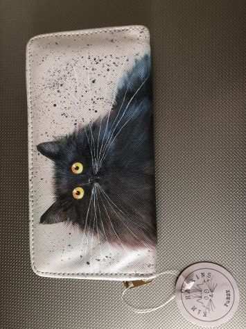 Borsellino portafoglio con gatto