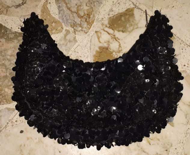 Borsetta Paillettes Nera