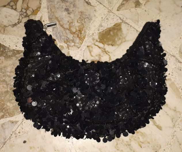 Borsetta Paillettes Nera