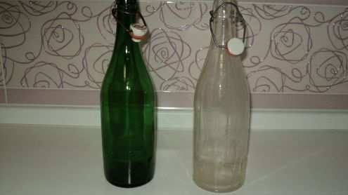 Bottiglie anni 60 originali per idrolitina a chiusura ermetica