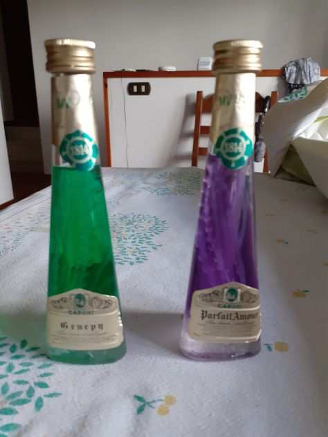 Bottigliette Migon Casoni (ginepro e Parfait amour)