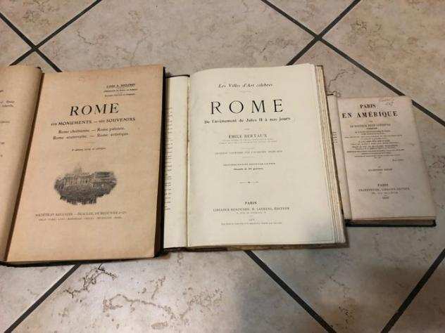 Boulfroy - Bertaux - Lefebvre - Lot with 3 books on Rome - 1866-1916