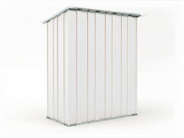 Box in Acciaio Zincato Casetta da Giardino in Lamiera 1.55 x 1.00 m x h1.92 m - 50 KG ndash 1,55 metri quadri ndash BIANCO