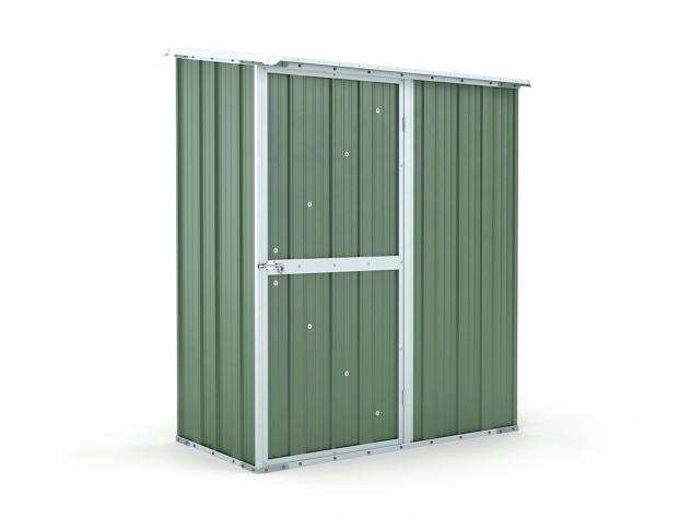 Box in Acciaio Zincato Casetta da Giardino in Lamiera 1.55 x 1.00 m x h1.92 m - 50 KG ndash 1,55 metri quadri ndash VERDE