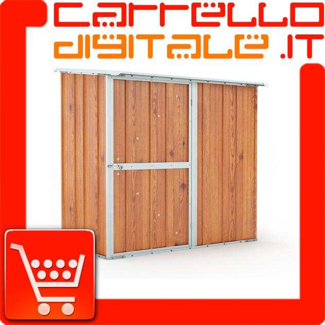 Box in Acciaio Zincato Casetta da Giardino in Lamiera 1.74 x 1.00 m x h1.82 m - 43 KG ndash 1.74 metri quadri - LEGNO