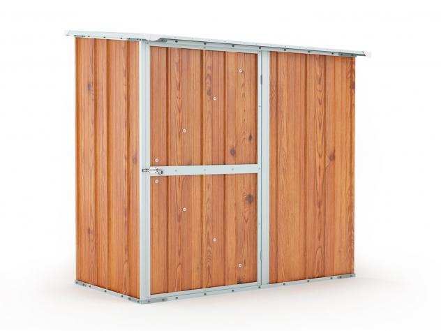 Box in Acciaio Zincato Casetta da Giardino in Lamiera 1.74 x 1.00 m x h1.82 m - 43 KG ndash 1.74 metri quadri - LEGNO