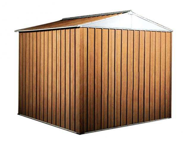 Box in Acciaio Zincato Casetta da Giardino in Lamiera 2.75 x 1.75 m x h2.12 m - 87 KG ndash 4.81 metri quadri - LEGNO