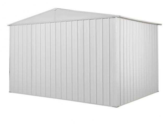 Box in Acciaio Zincato Casetta da Giardino in Lamiera 3.60 x 1.75 m x h2.12 m - 110 KG ndash 6.30 metri quadri - BIANCO