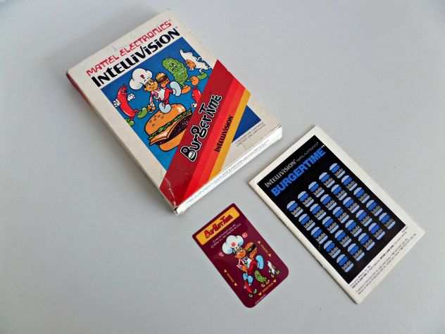 BOX originale gioco quotBURGER TIMEquot Intellivision (bianco)
