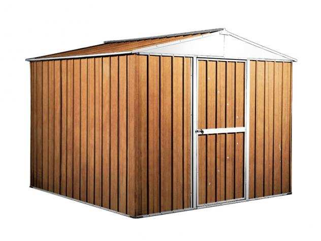 Box prefabbricato, casetta da giardino in lamiera zincata. Capanno deposito attrezzi in Acciaio Zincato 2.76 x 2.60 m x h2.12 m - Peso 110 KG ndash 7,2 me