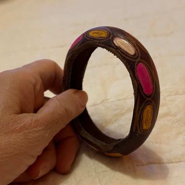 Bracciale cuoio diametro 7