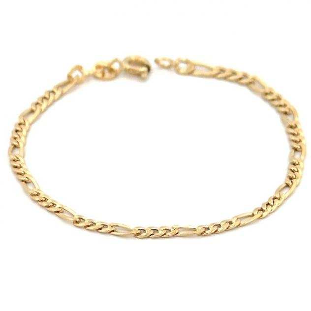 Bracciale Figaro - 2,4 gr - 20 cm - 18 Kt - Braccialetto - 18 carati Oro giallo