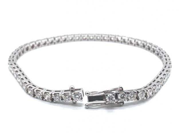 Bracciale - Oro bianco - 4.30ct. Diamante