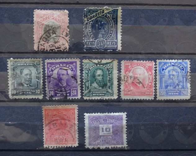 BRASILE 1894-1961 Lotto di 25 francobolli