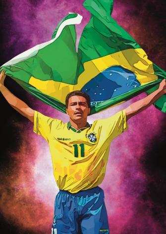 Brasile - Campionati mondiali di calcio - Romaacuterio 1994 World Cup Pink Nebula Edition Limited Edition 12 wCOA - 2024 - Artwork