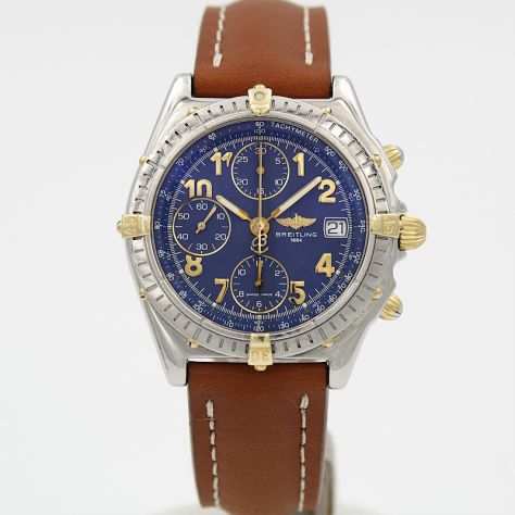 Breitling Chronomat Acciaio e Oro Automatico Ref. B13050.1 Cinturino Pelle