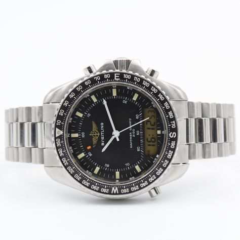 Breitling Navitimer Quartz Pluton 3100 Ref. 80.191 Dual Time 41mm