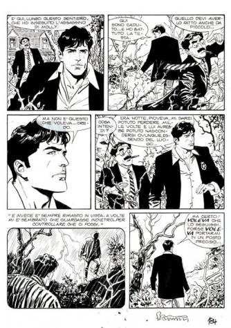 Brindisi, Bruno - 2 Original page - Dylan Dog Gigante 18 - quotTueentounquot - 2009