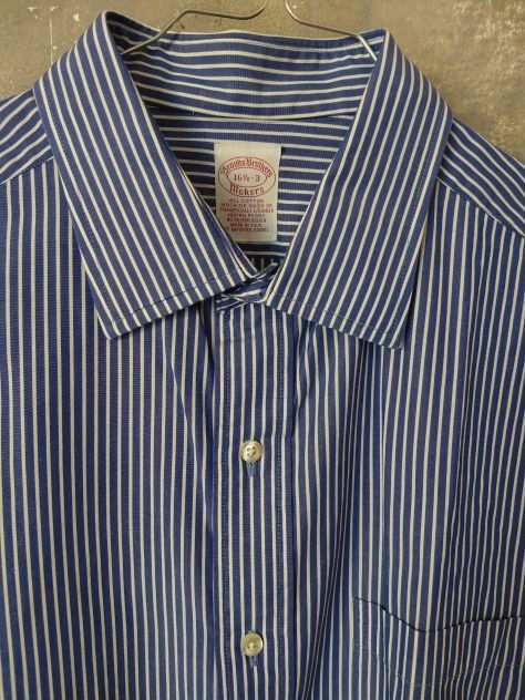 Brooks Brothers Camicia uomo a righe blu taglia 16 12-3, usata ma perfetta