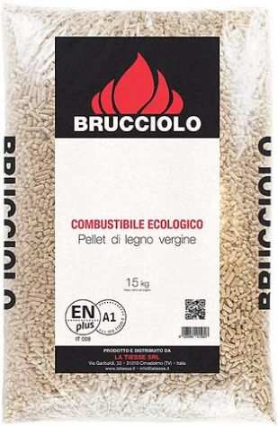 BRUCCIOLO Pellet Faggio E Abete A1 ENPLUS 15 kg