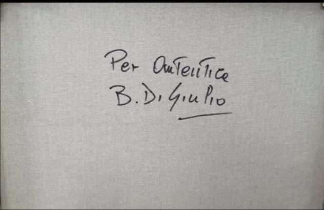 Bruno Di Giulio 40x50 olio su tela mareggiata a Gaeta