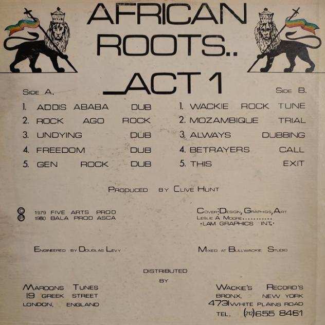 Bullwackies All Stars - African Roots.. Act 1 - Very Very Rare - Unobtainable - Album LP (oggetto singolo) - 1980