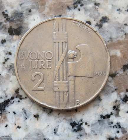 BUONO DA 2 LIRE DEL 1925 REGNO DITALIA VITT. EMANUELE IIIdeg -