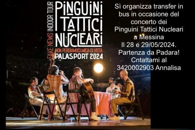 Bus Concerto pinguini tattici nucleari Messina