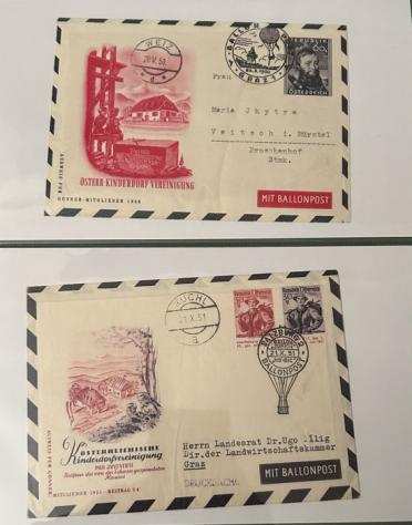 Busta postale (32) - BALLONPOST di Austria - Svizzera - Cecoslovacchia - Pro Juventute