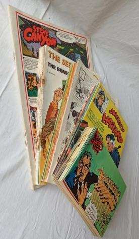 Buz Sawyer, The Seekers, Romeo Brown, Johnny Hazard, Steve Canyon 55x - Serie o sequenze complete - 55 Comic - 1974