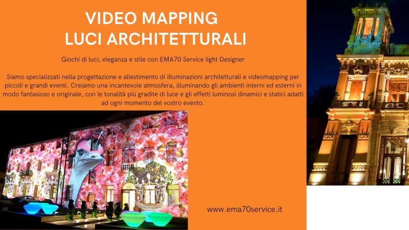 VIDEOMAPPING 3D IMMAGINI E ANIMAZIONE SU EDIFICI - PER EVENTI AZIENDALI - EVENTI PRIVATI - EVENTI PUBBLICI 