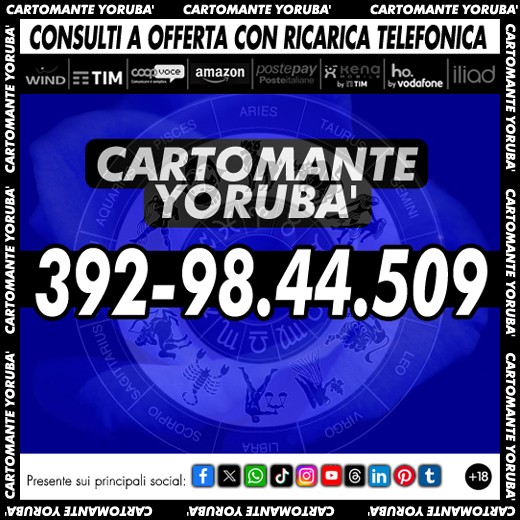  Consulto telefonico di Cartomanzia su appuntamento.