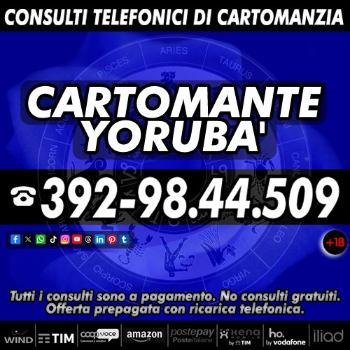 Vuoi ottenere una visione chiara della tua vita? contatta il Cartomante YORUBA'