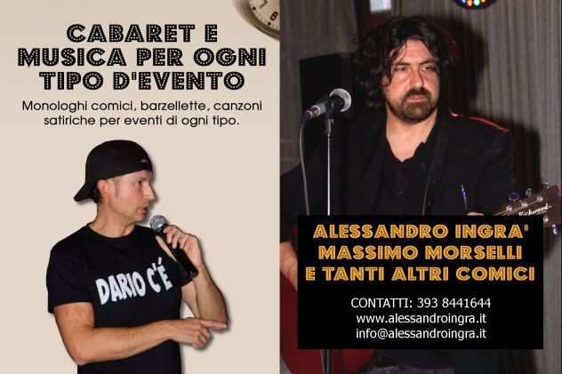 CABARET A BERGAMO CON IL DUO TOSCO EMILIANO ALESSANDRO INGRagrave E MASSIMO MORSELLI