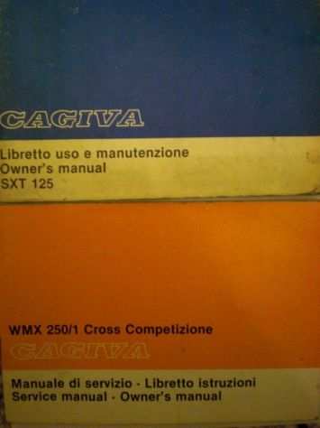 Cagiva SX SXT SST ecc. manuali uso e manutenzione (LEGGERE BENE ANNUNCIO)