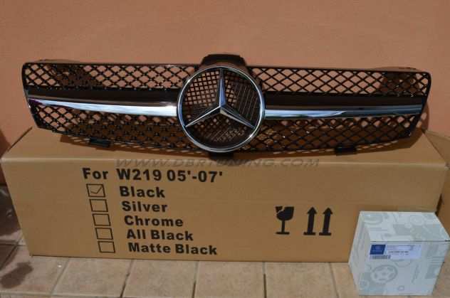 Calandra, griglia Mercedes CLS 04-08 nera cromo