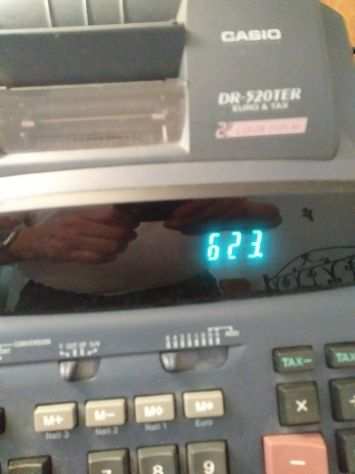 calcolatrice a stampa mod, Casio DR-520 ter