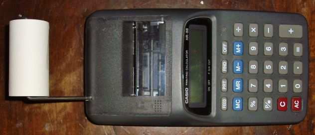 CALCOLATRICE CASIO PRINTING STAMPANTE CALCULATOR FUNZIONANTE VINTAGE